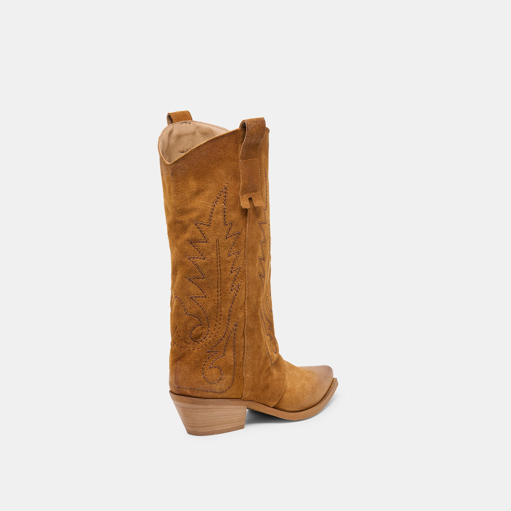 Sammy Chestnut Suede Boots / Dolce Vita