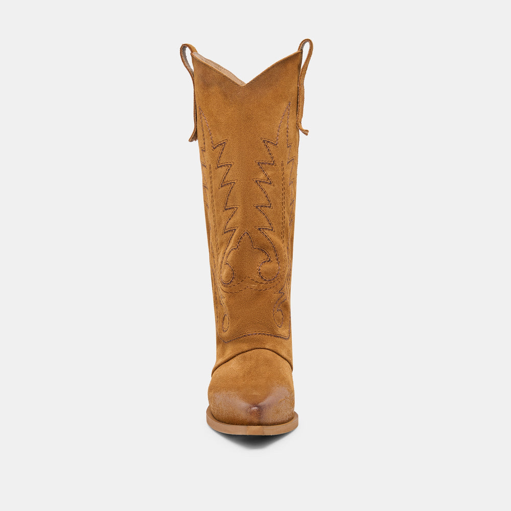 Sammy Chestnut Suede Boots / Dolce Vita
