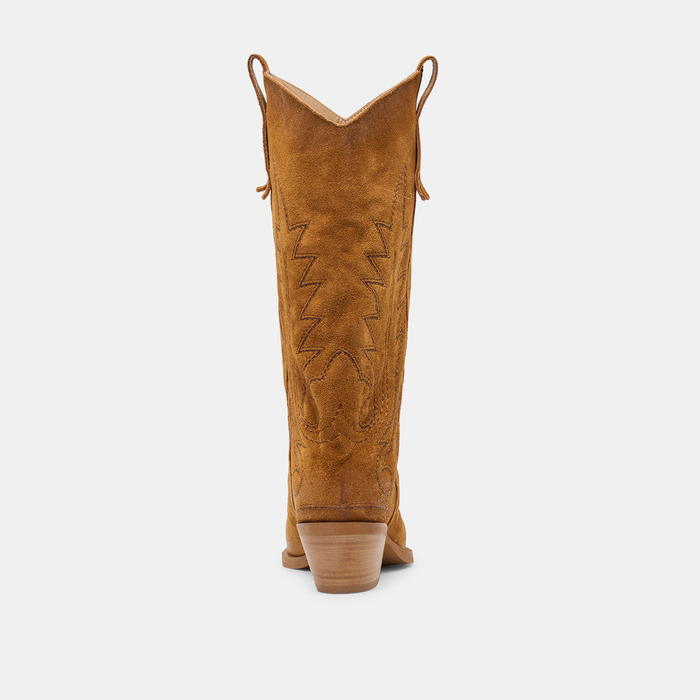 Sammy Chestnut Suede Boots / Dolce Vita