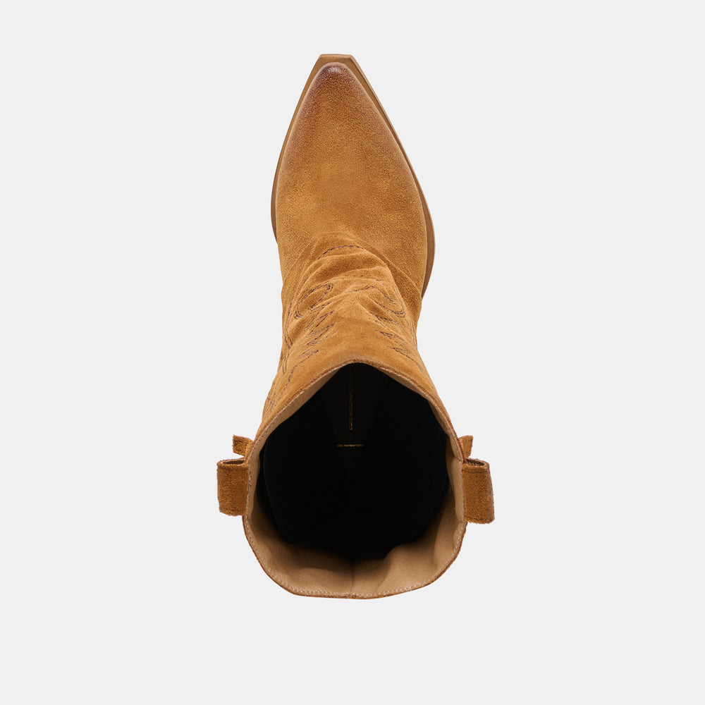 Sammy Chestnut Suede Boots / Dolce Vita