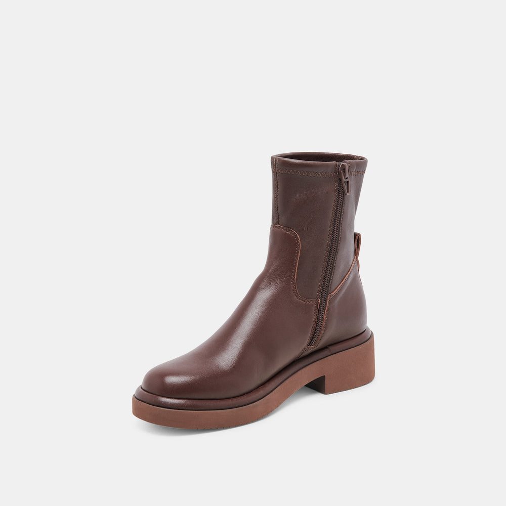 Simaya H2O Waterproof Mahogany Leather Boots / Dolce Vita