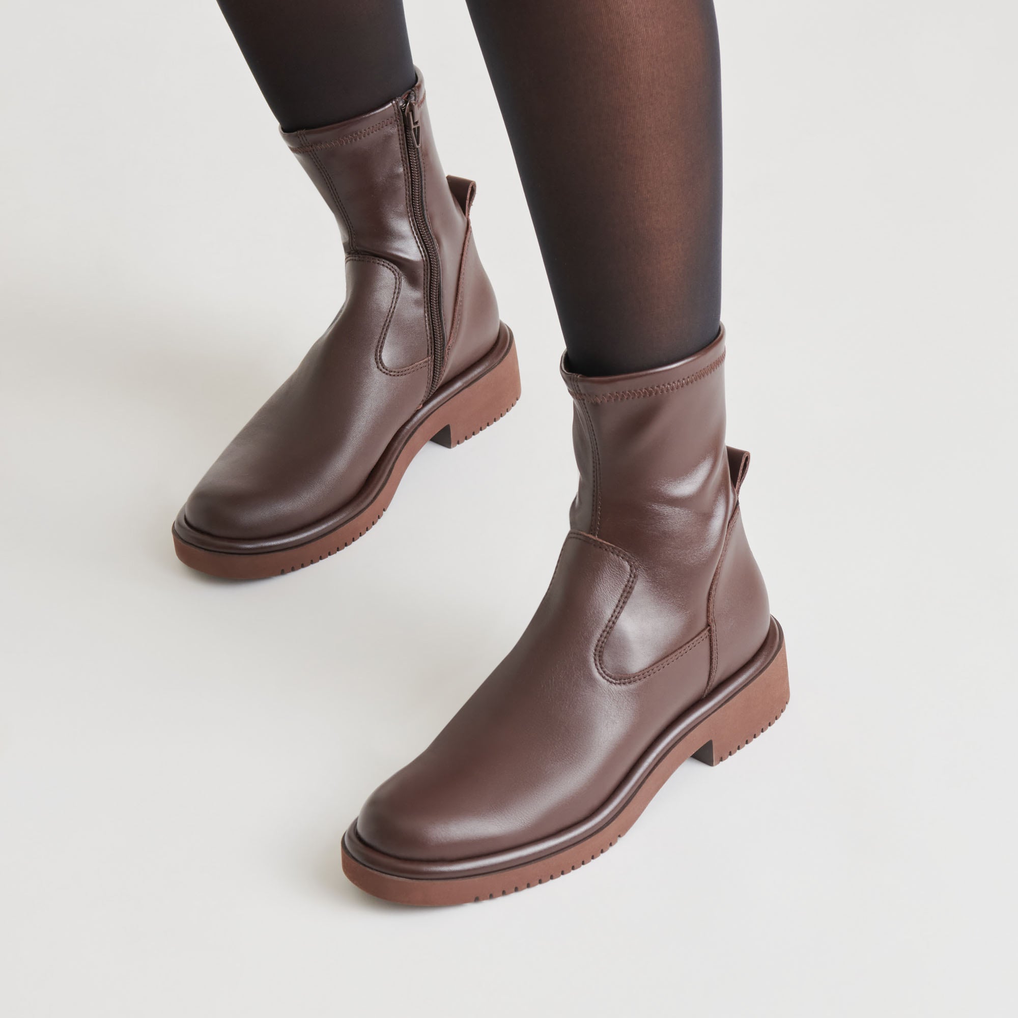Simaya H2O Waterproof Mahogany Leather Boots / Dolce Vita