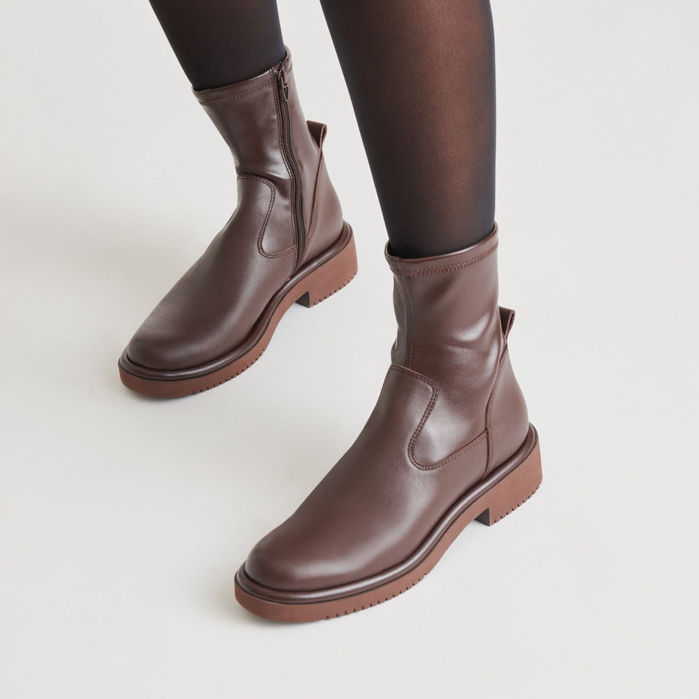 Simaya H2O Waterproof Mahogany Leather Boots / Dolce Vita