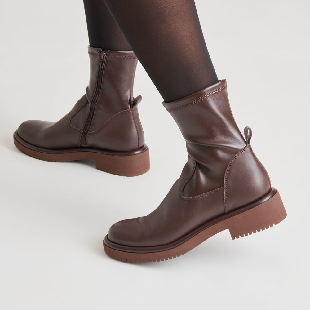 Simaya H2O Waterproof Mahogany Leather Boots / Dolce Vita