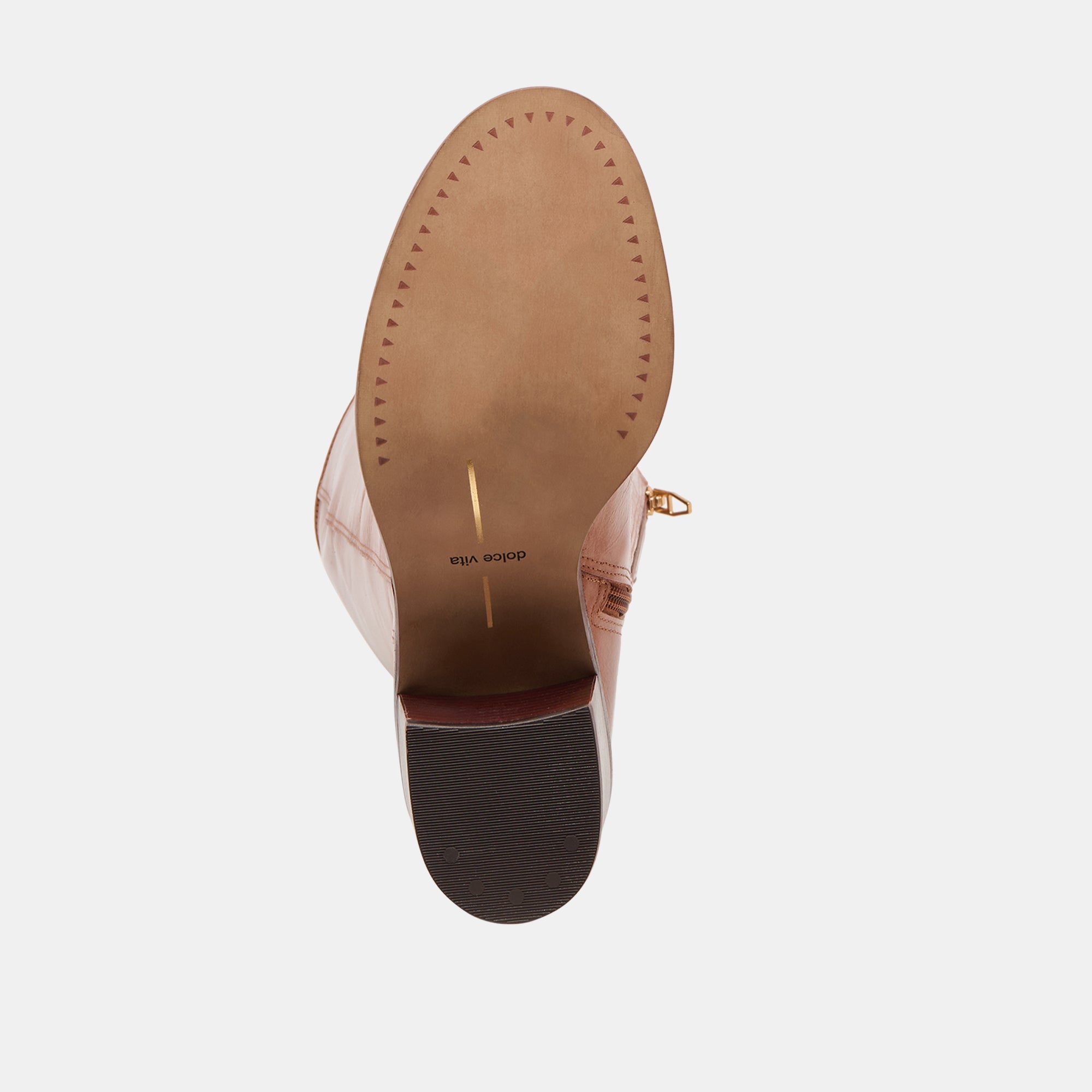 Lucyle Tan Leather Boots / Dolce Vita