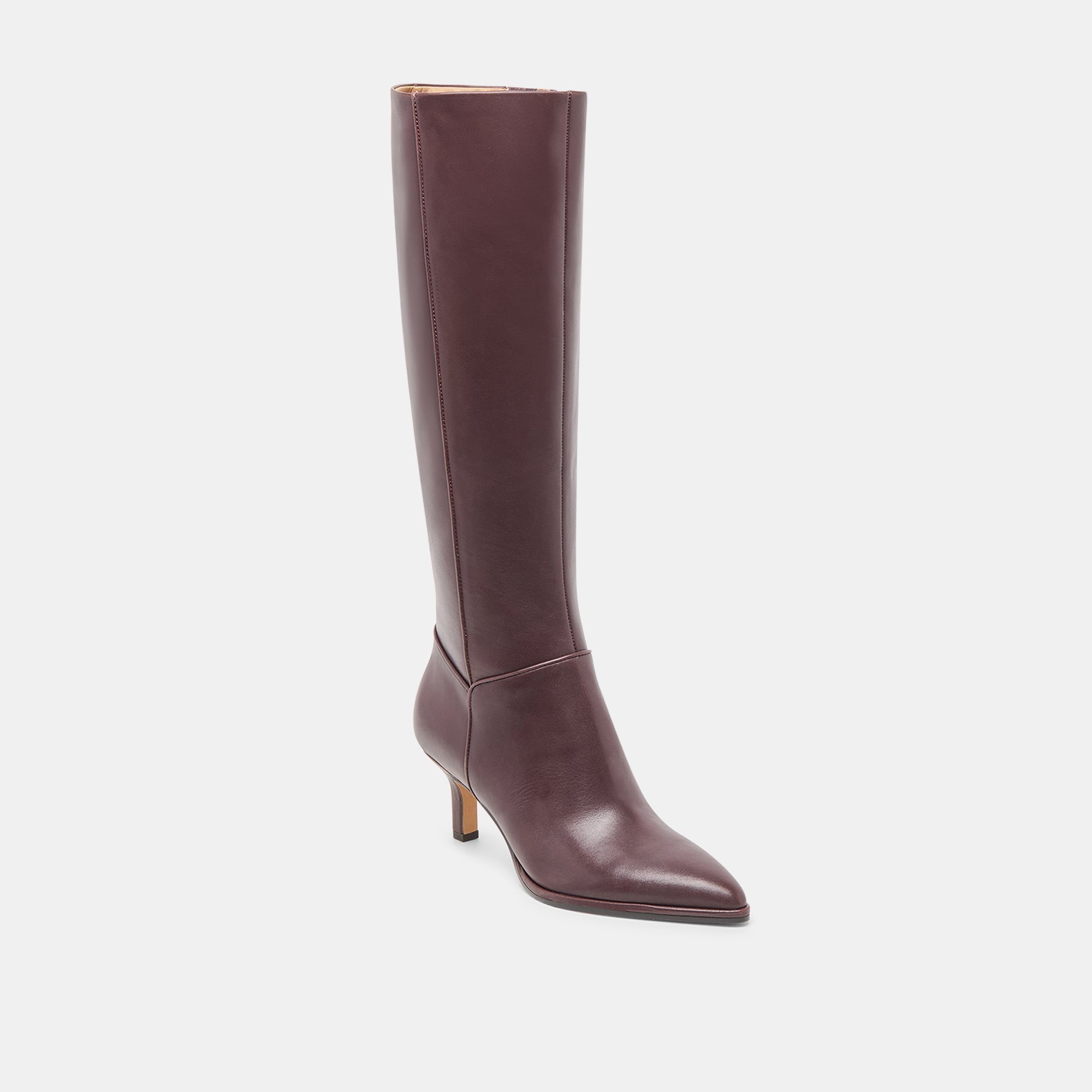 Aldy Mulberry Leather Boots / Dolce Vita