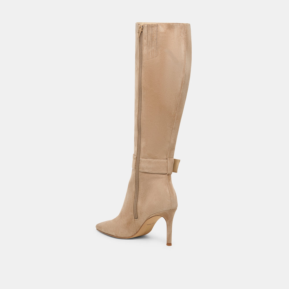 Kinzy Camel Suede Boots / Dolce Vita