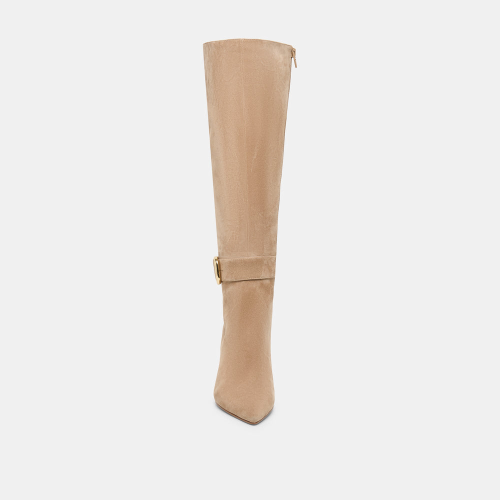 Kinzy Camel Suede Boots / Dolce Vita