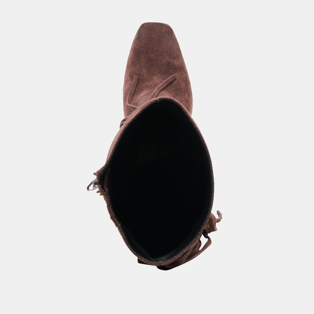 Giano Mahogany Suede Boots / Dolce Vita