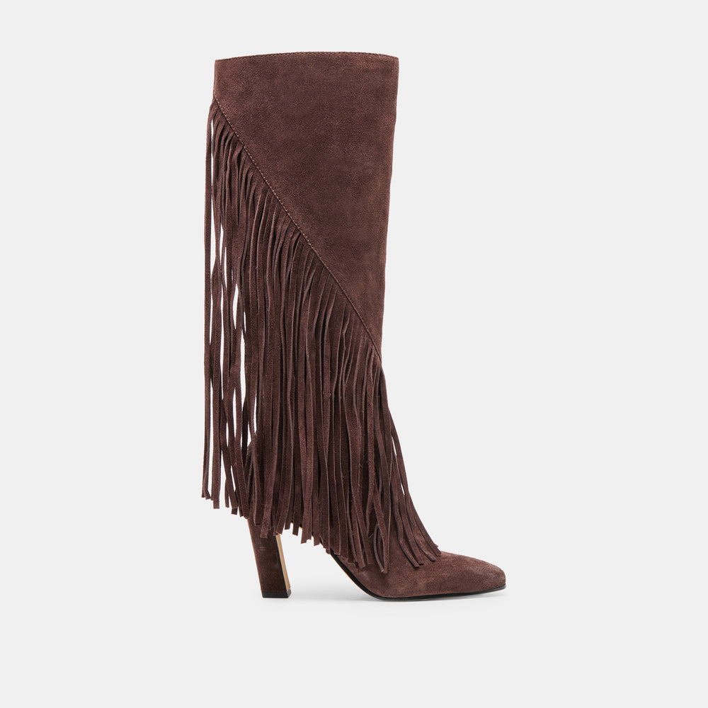 Giano Mahogany Suede Boots / Dolce Vita