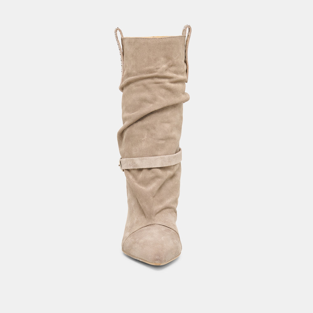 Morla Taupe Suede Boots / Dolce Vita