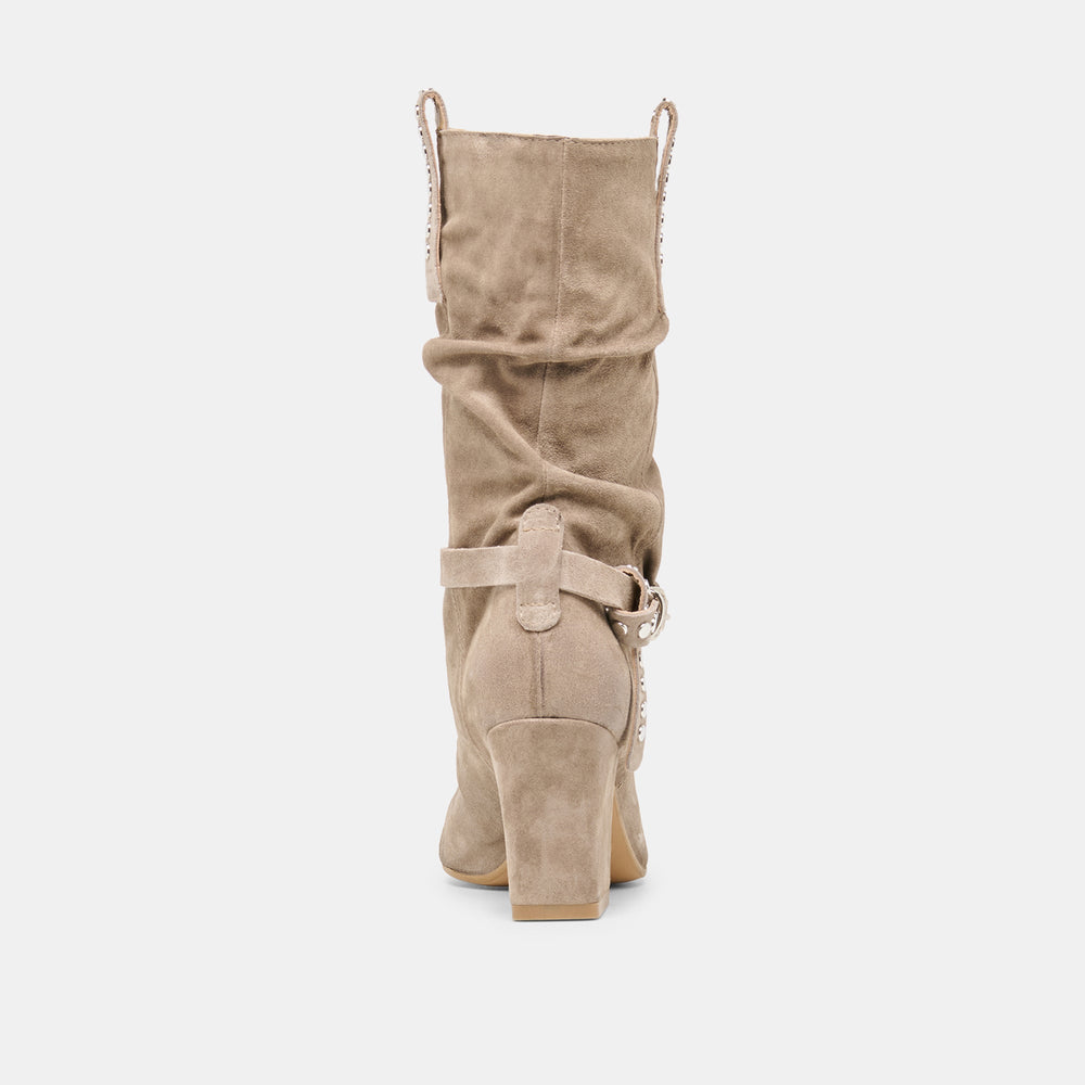 Morla Taupe Suede Boots / Dolce Vita