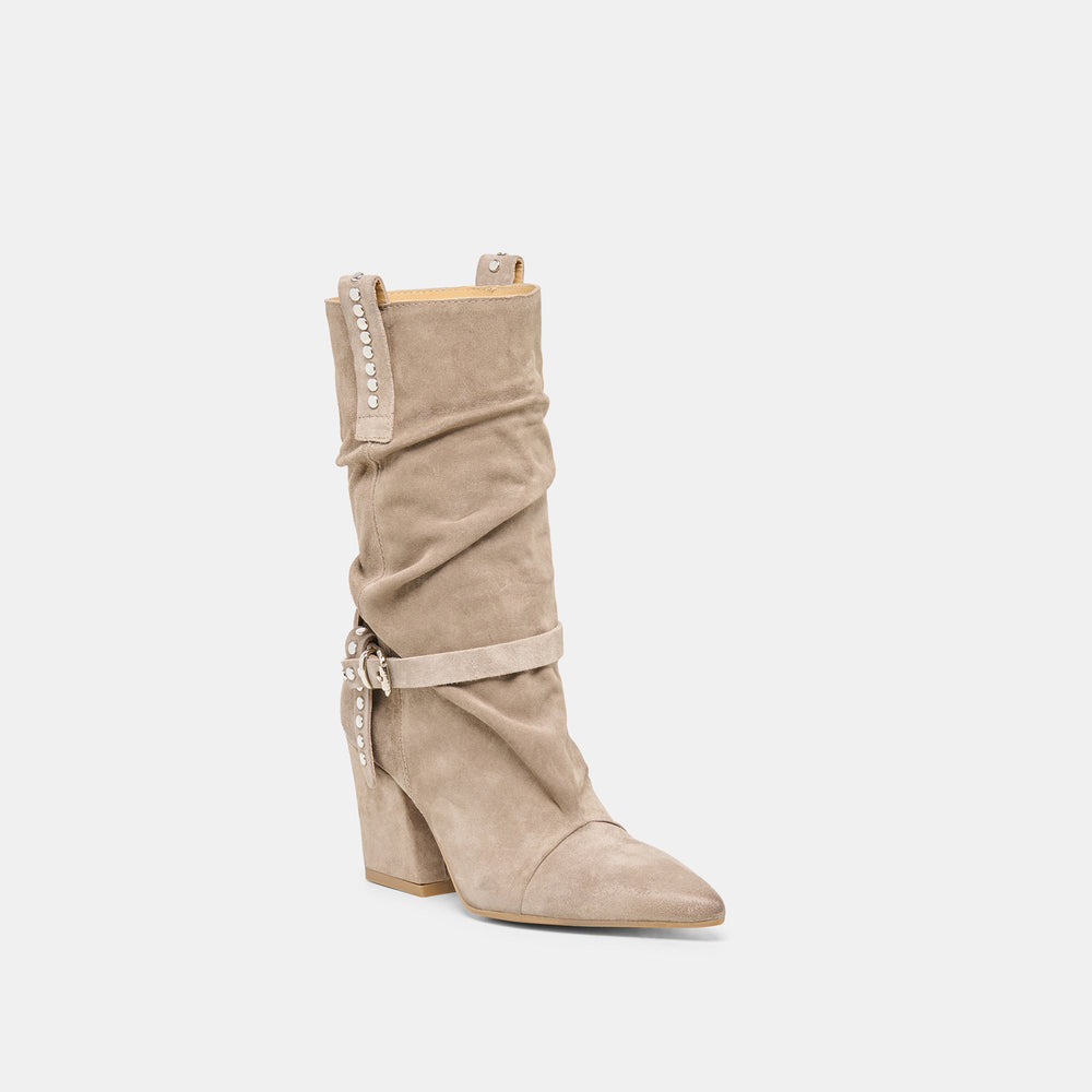 Morla Taupe Suede Boots / Dolce Vita