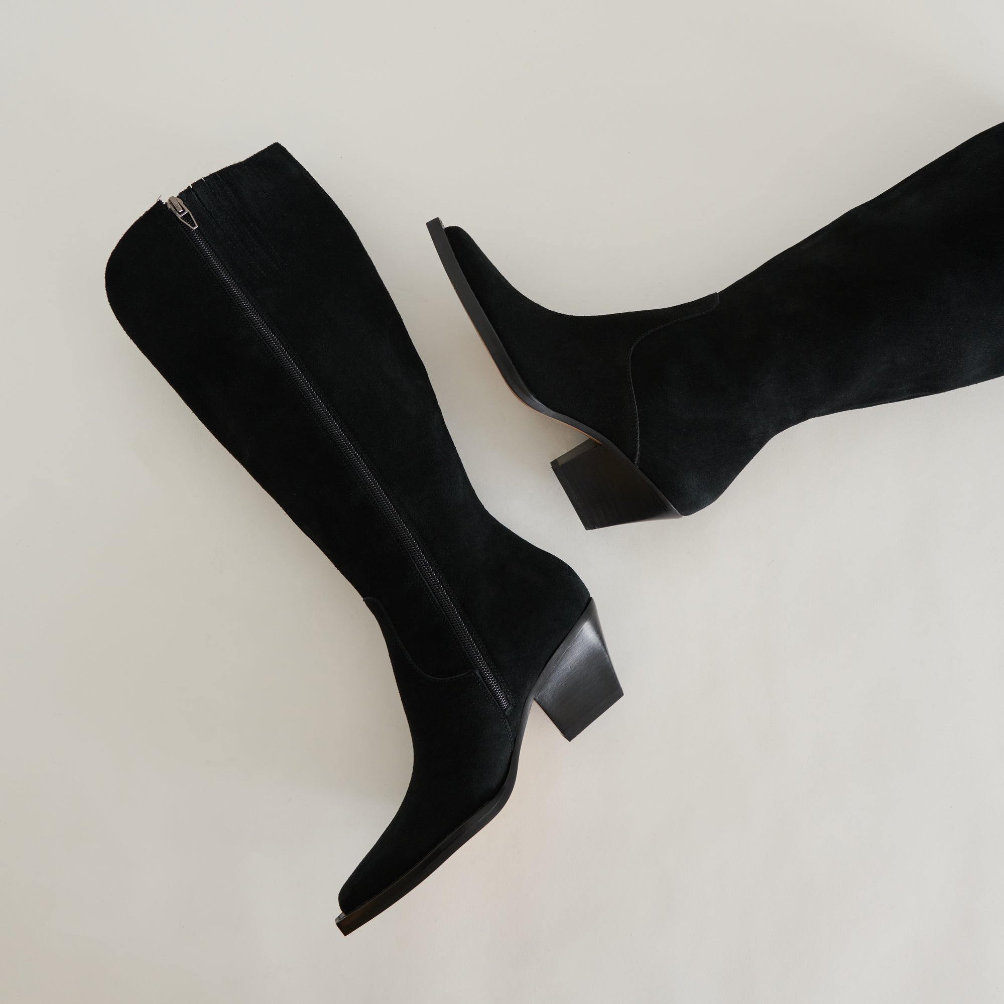 Raj Extra Wide Calf Onyx Suede Boots | Suede Wide Calf Boots
 – Dolce Vita / Dolce Vita