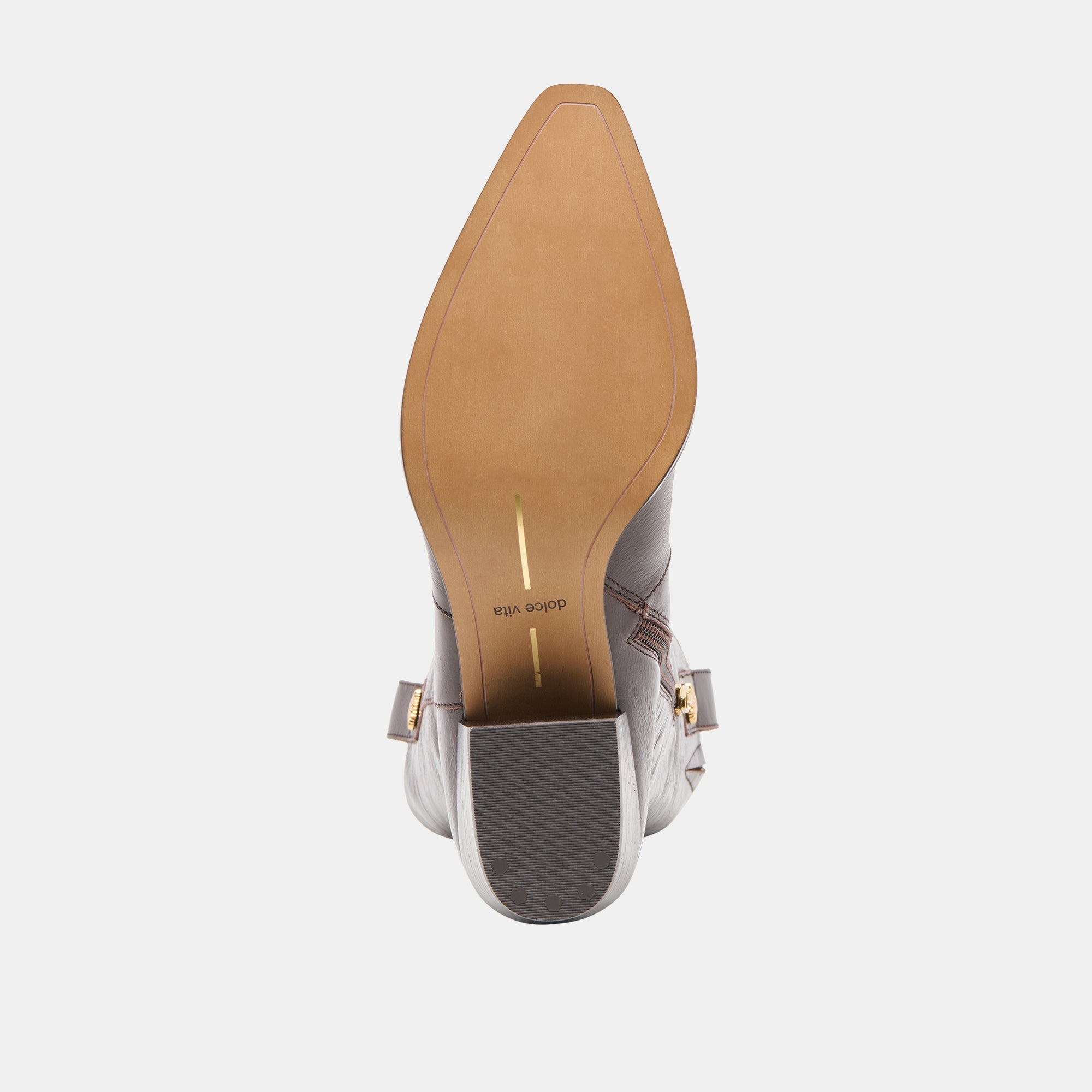 Vern Chocolate Leather Wide Calf Boots / Dolce Vita