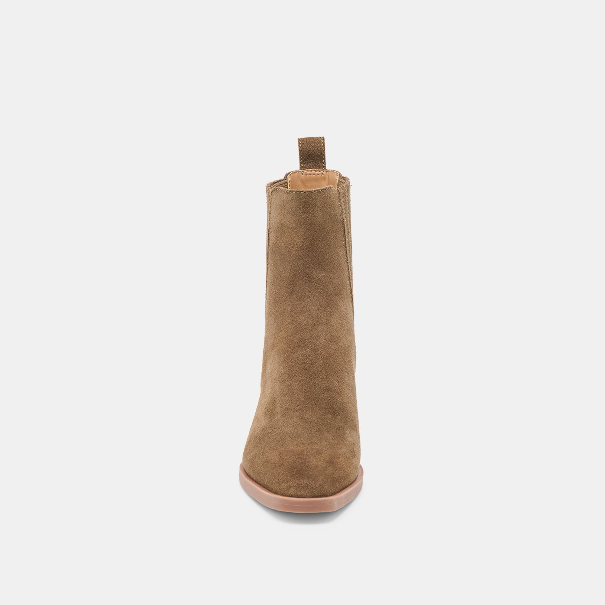 Faint H2O Waterproof Olive Suede Booties / Dolce Vita