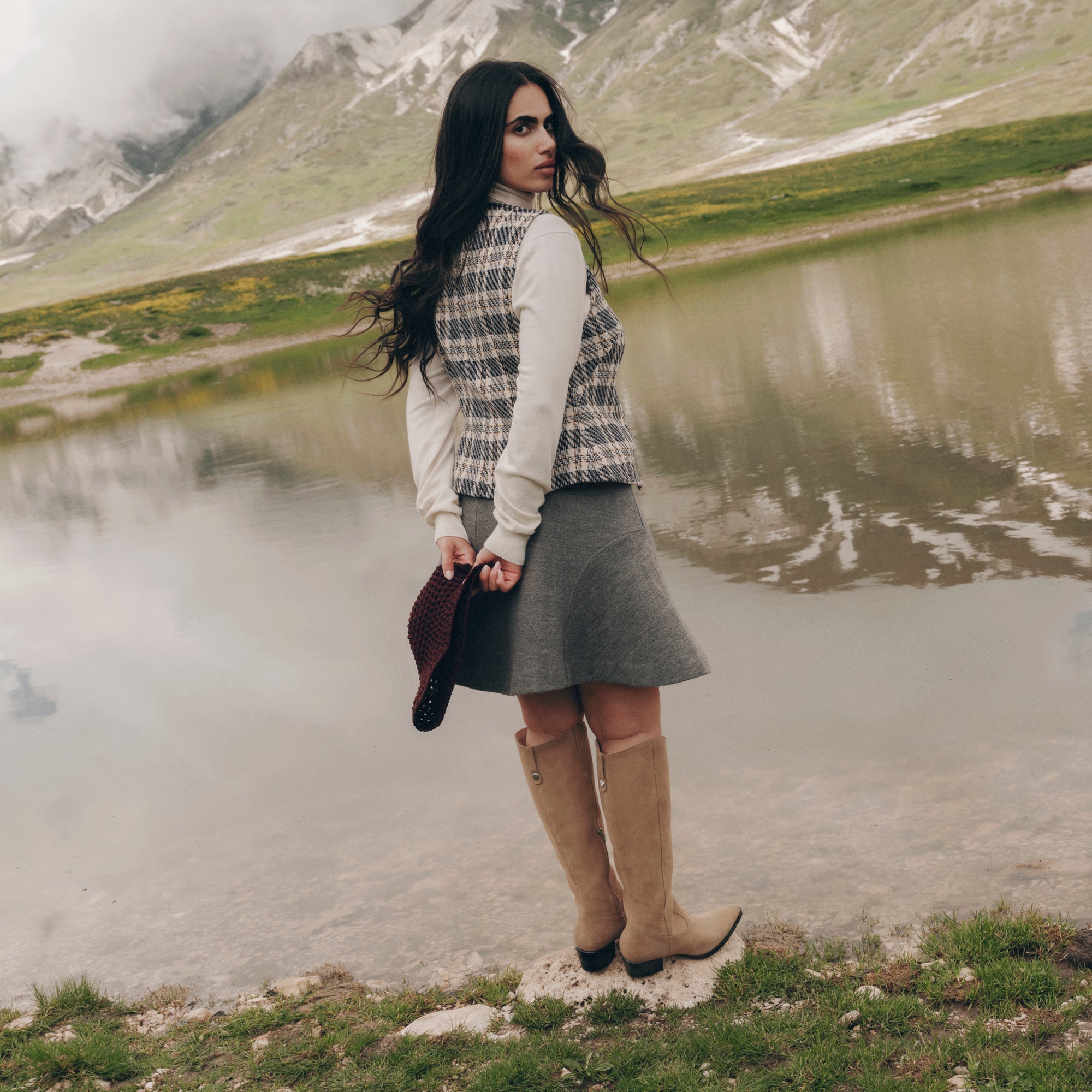 Virona H2O Waterproof Dk Taupe Suede Boots / Dolce Vita