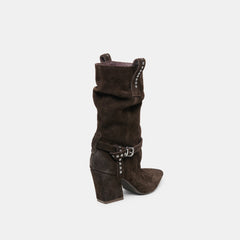 Morla Dk Brown Suede Boots / Dolce Vita