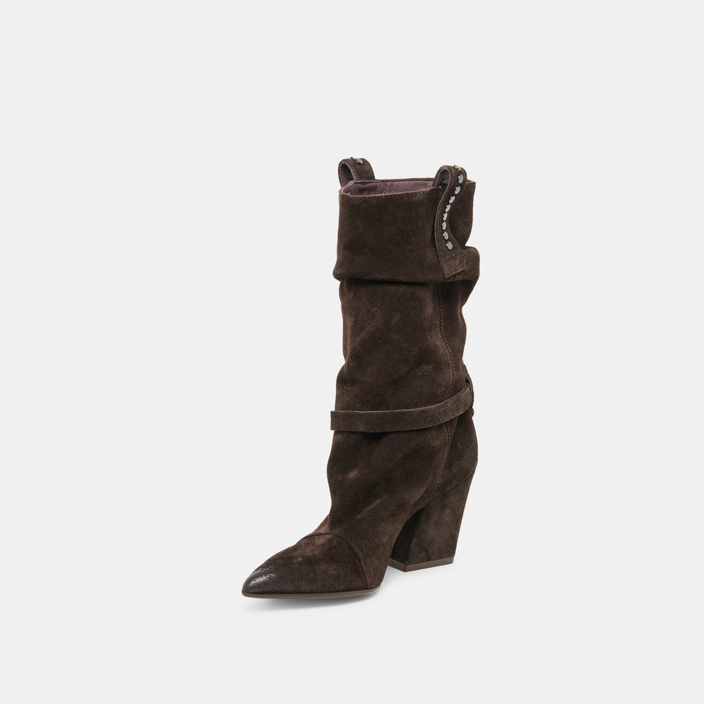 Morla Dk Brown Suede Boots / Dolce Vita