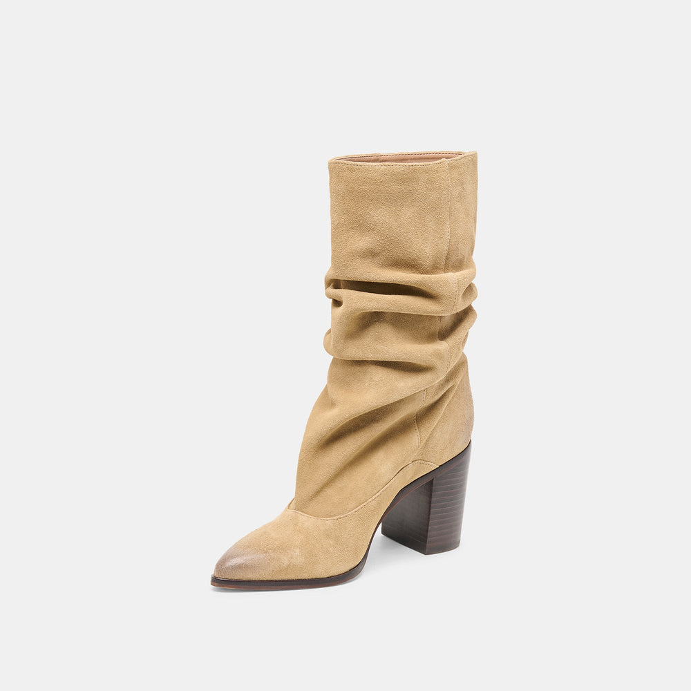 Talina Dk Taupe Suede Boots / Dolce Vita