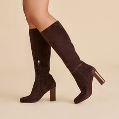 Hudsin Mahogany Suede Boots / Dolce Vita