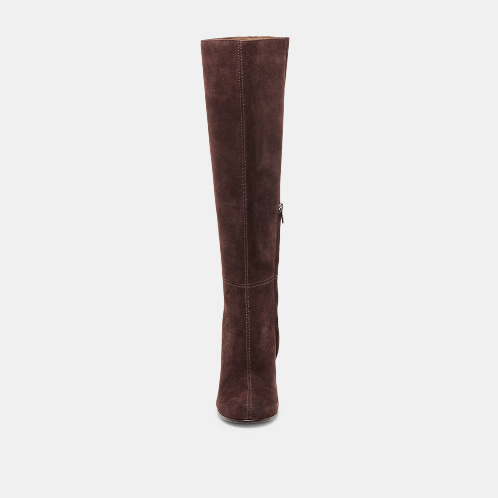Hudsin Mahogany Suede Boots / Dolce Vita