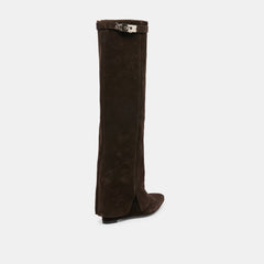 Aggy Dk Brown Suede Boots / Dolce Vita