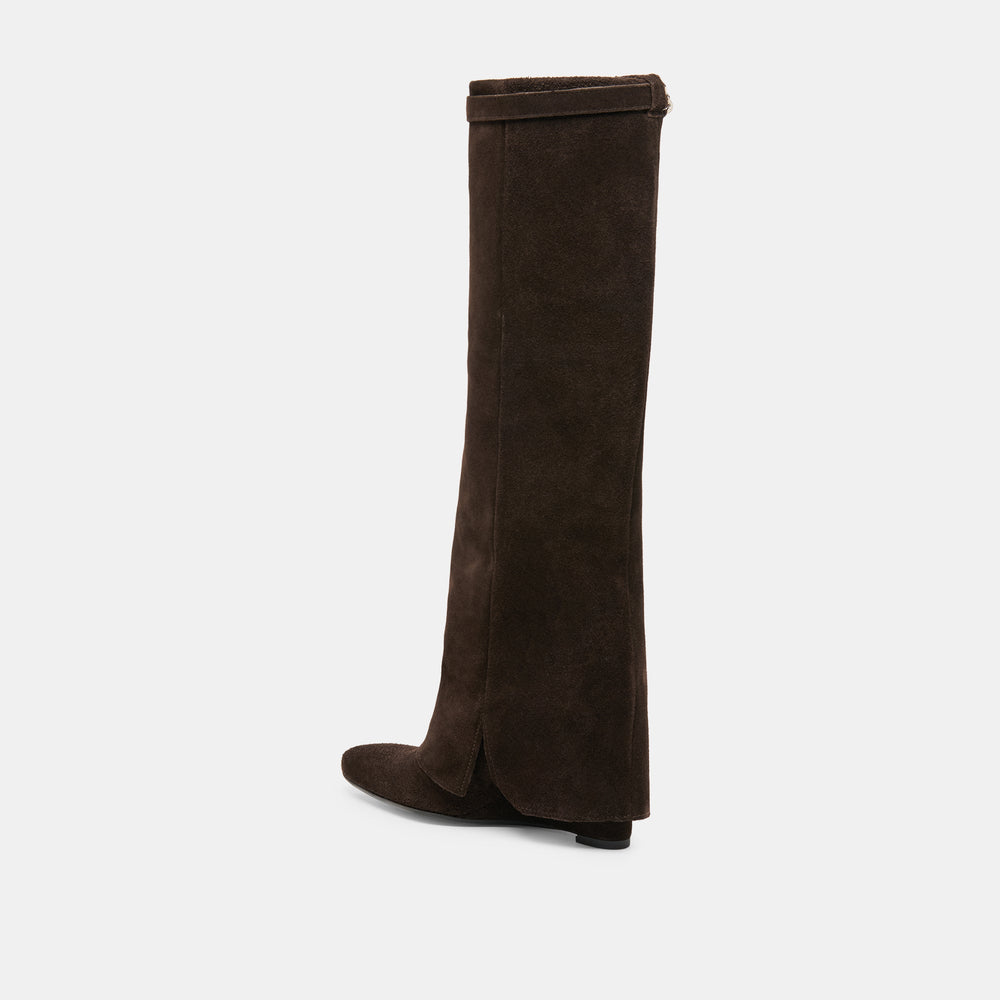 Aggy Dk Brown Suede Boots / Dolce Vita