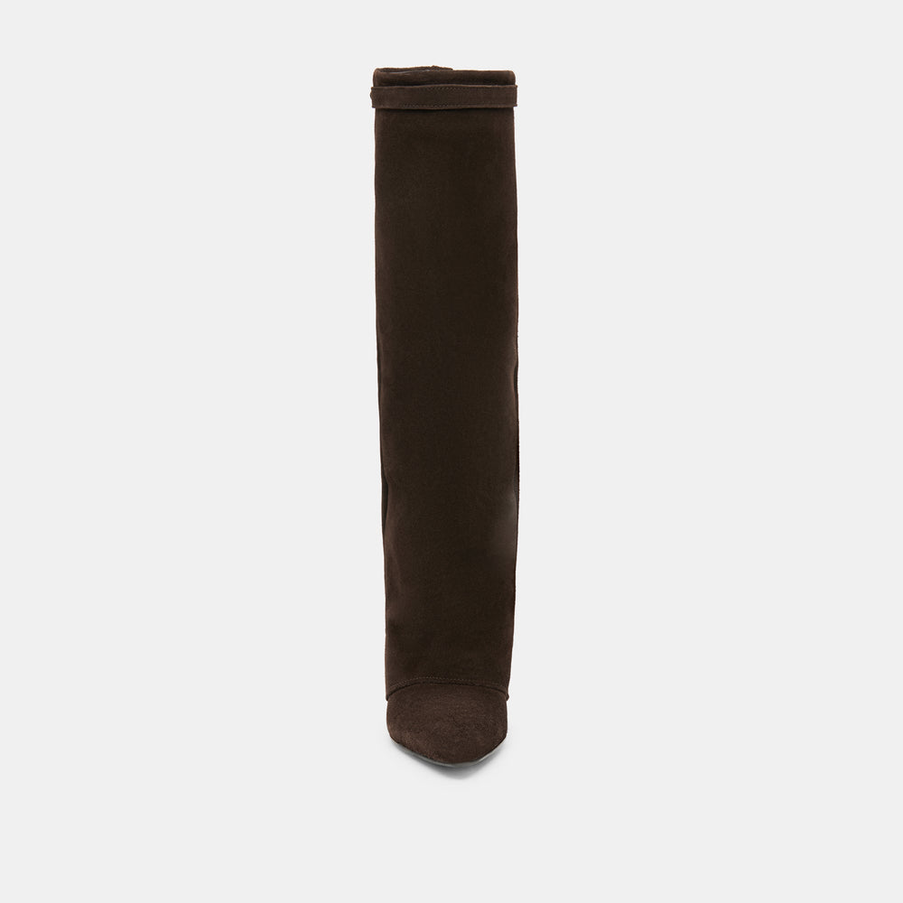 Aggy Dk Brown Suede Boots / Dolce Vita