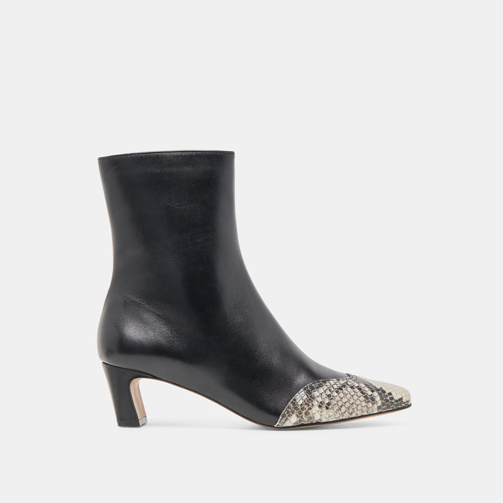 Anika Black Multi Leather Boots / Dolce Vita