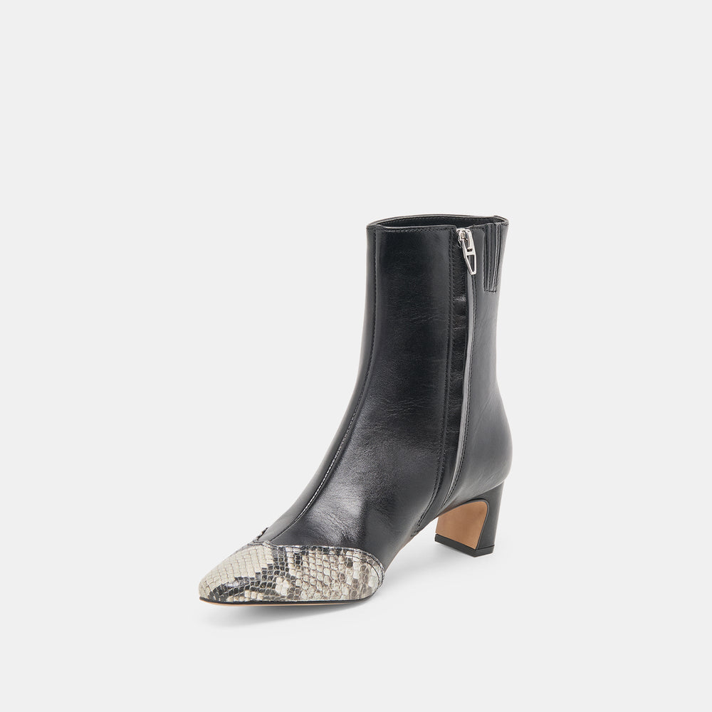 Anika Black Multi Leather Boots / Dolce Vita