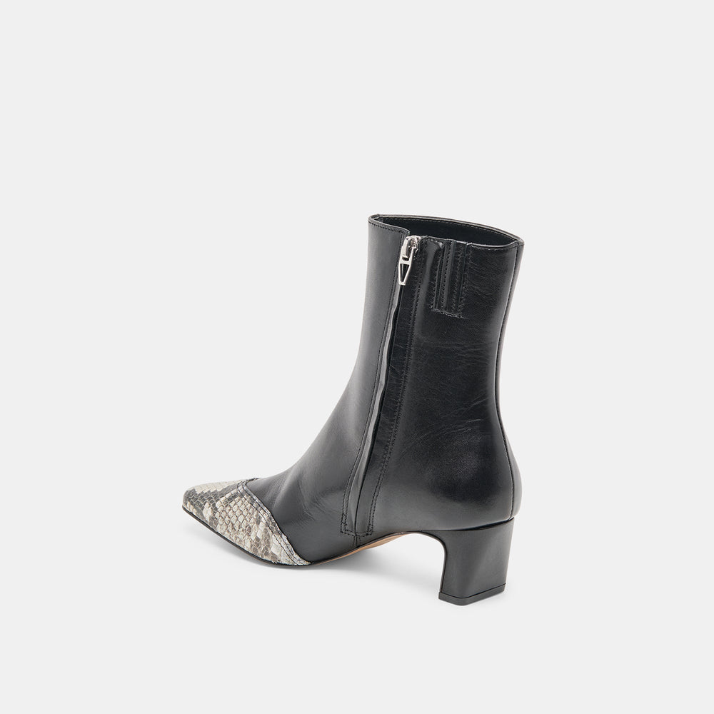 Anika Black Multi Leather Boots / Dolce Vita