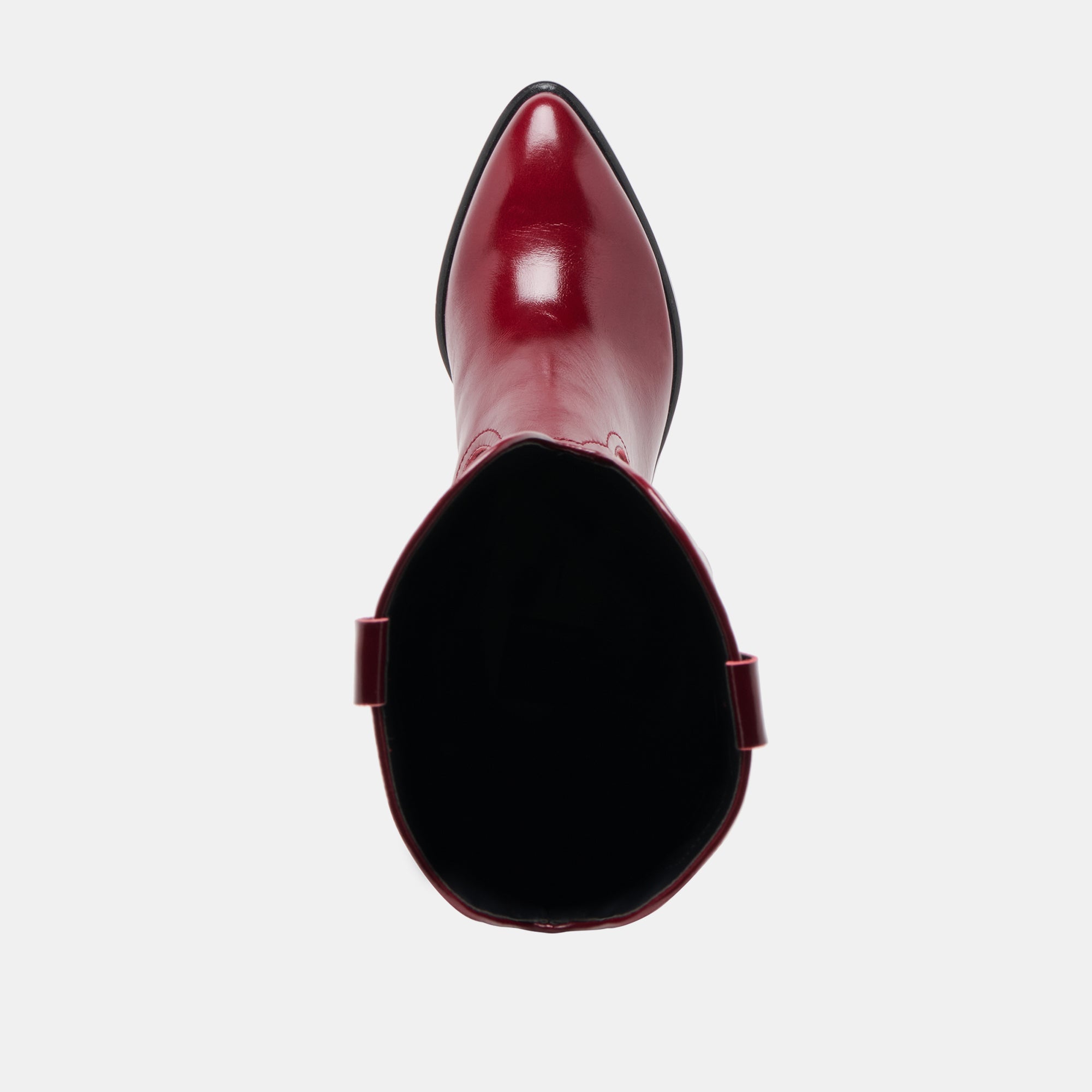 Mirla Oxblood Leather Extra Wide Calf Boots / Dolce Vita