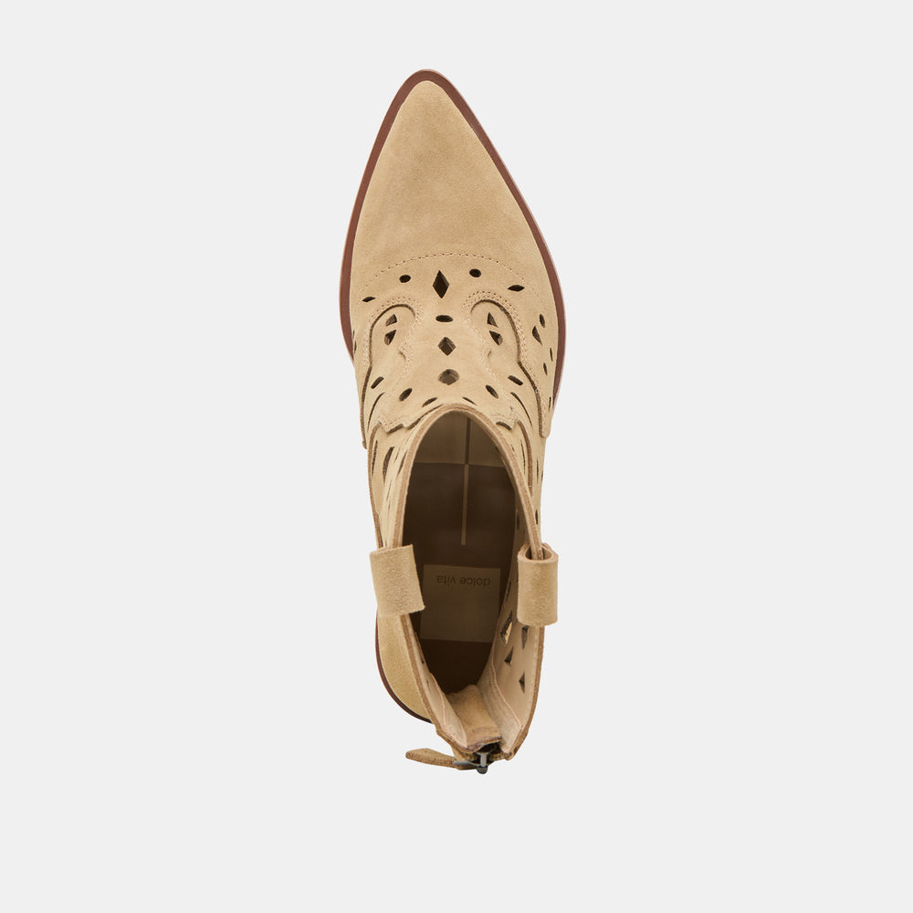 Zenobi Dk Taupe Suede Booties / Dolce Vita