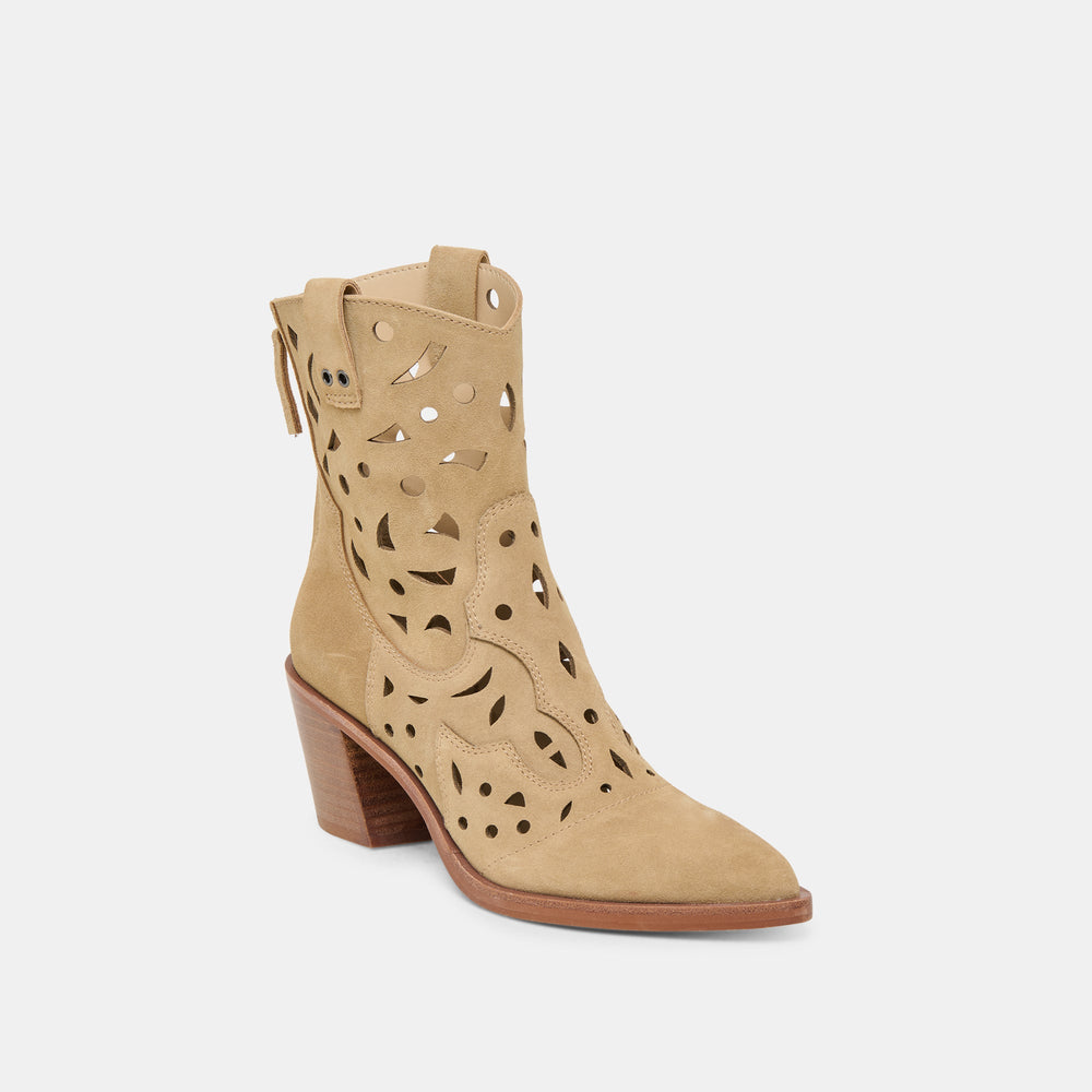 Zenobi Dk Taupe Suede Booties / Dolce Vita