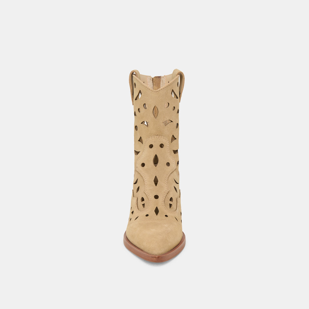 Zenobi Dk Taupe Suede Booties / Dolce Vita