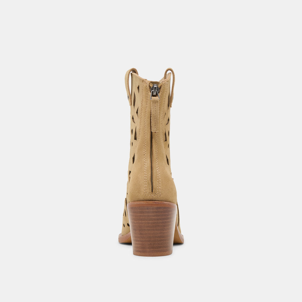 Zenobi Dk Taupe Suede Booties / Dolce Vita
