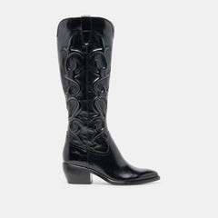 Mirla Black Leather Boots / Dolce Vita
