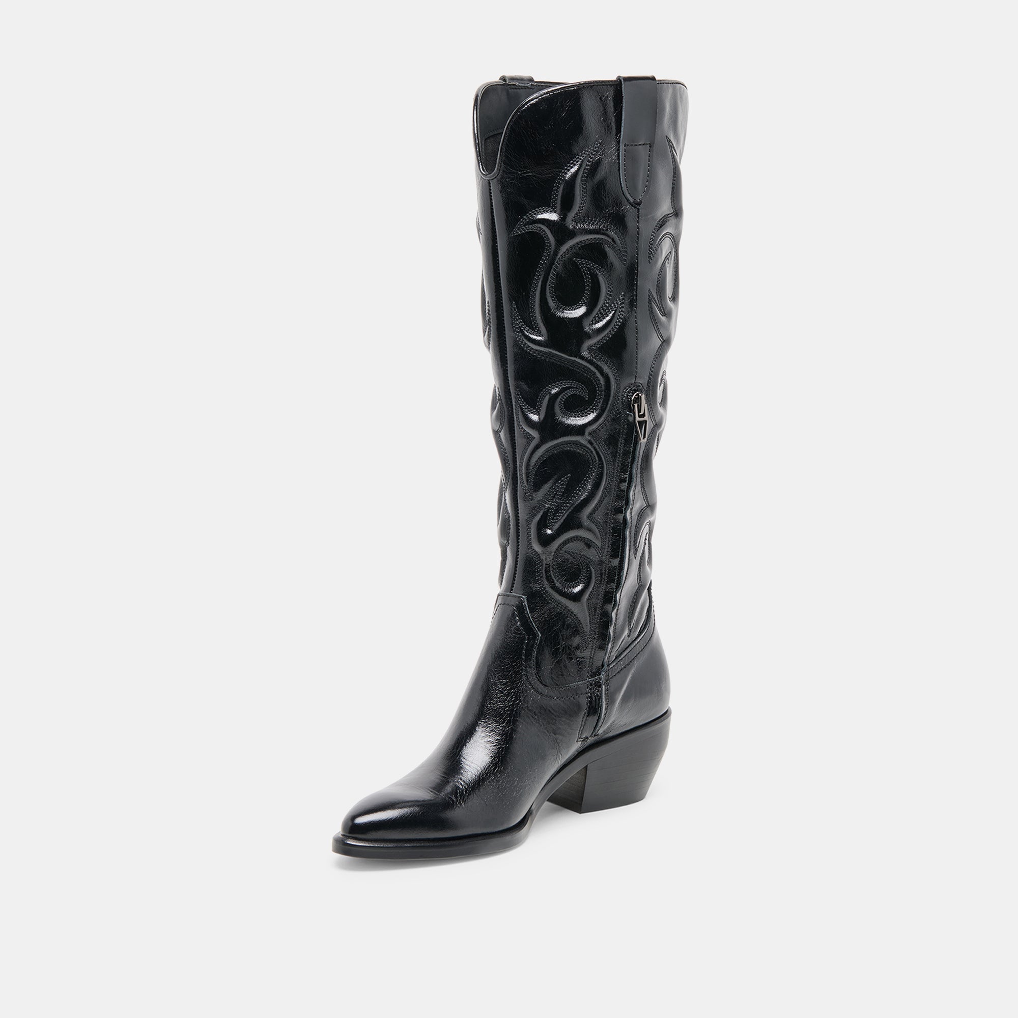 Mirla Black Leather Boots / Dolce Vita