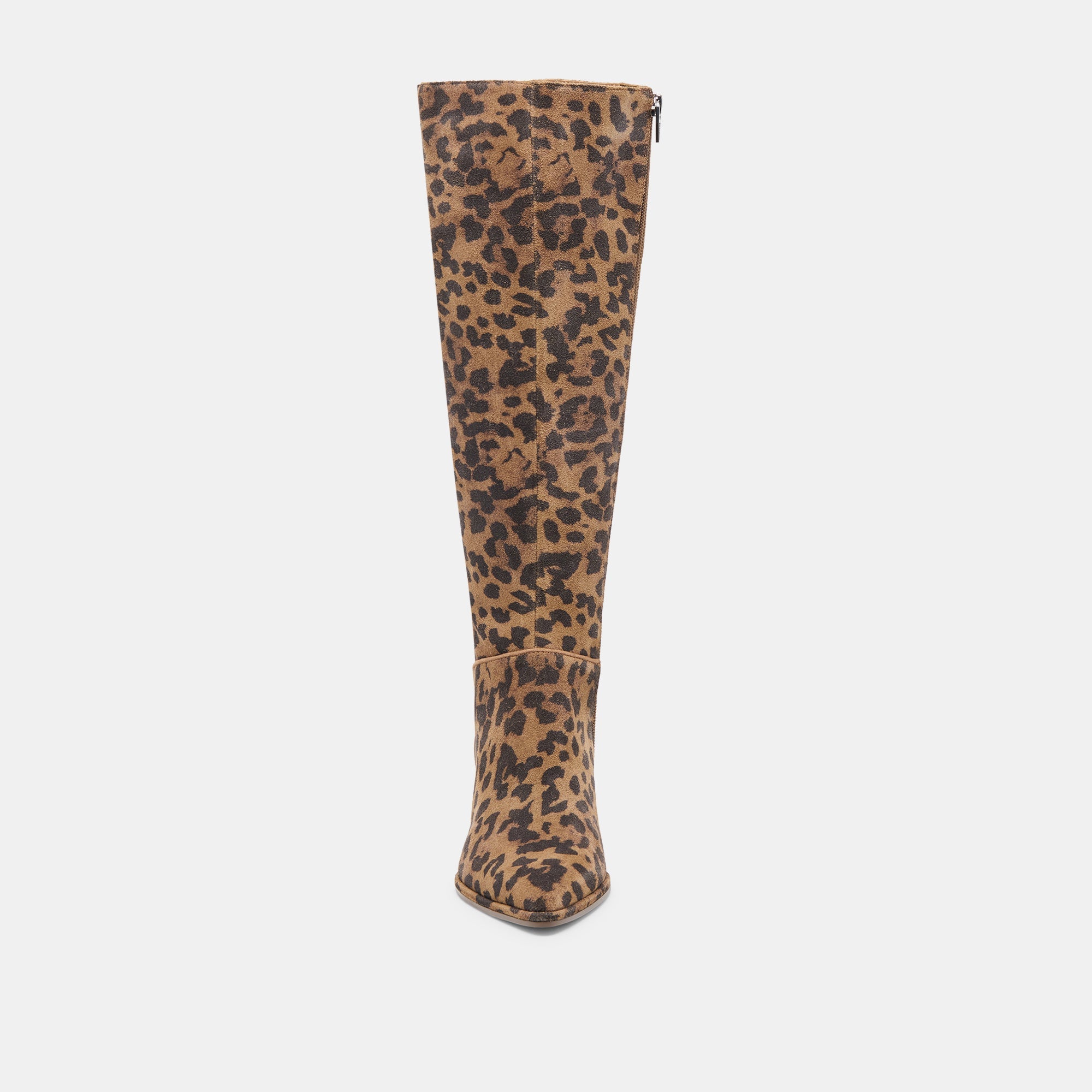 Aldy Brown Leopard Printed Suede Boots / Dolce Vita