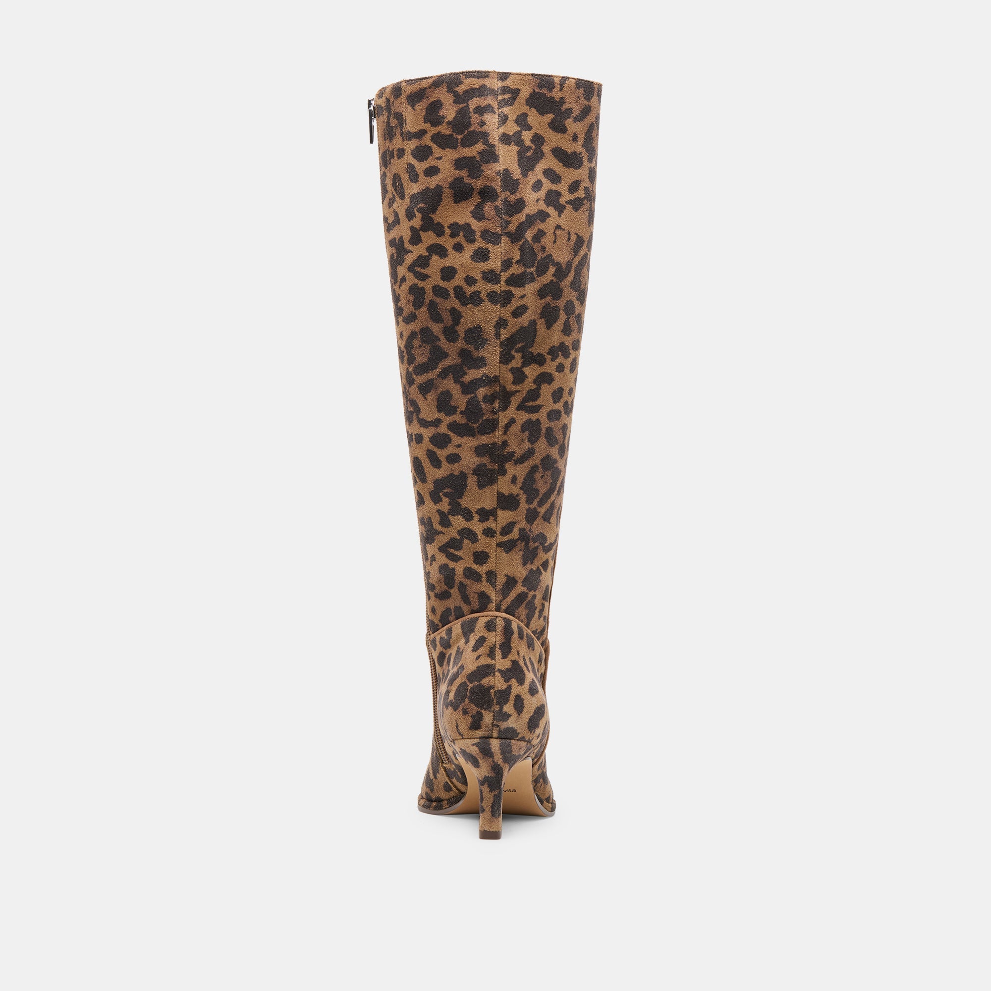 Aldy Brown Leopard Printed Suede Boots / Dolce Vita