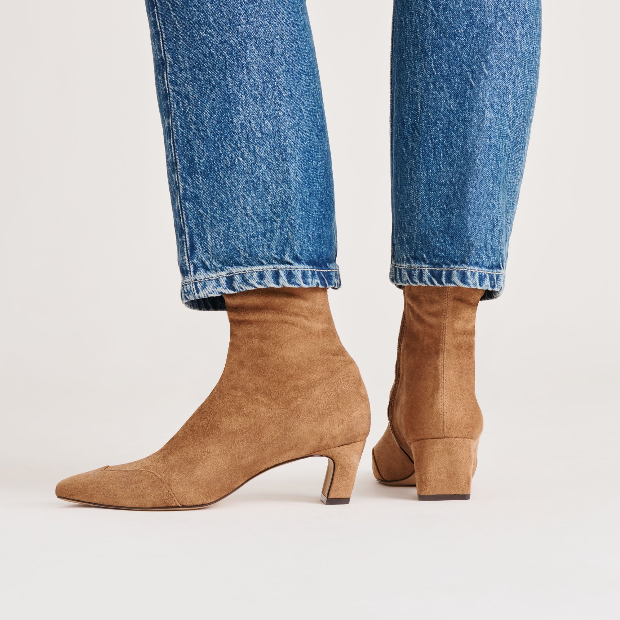 Anika Lt Brown Stella Suede Boots / Dolce Vita