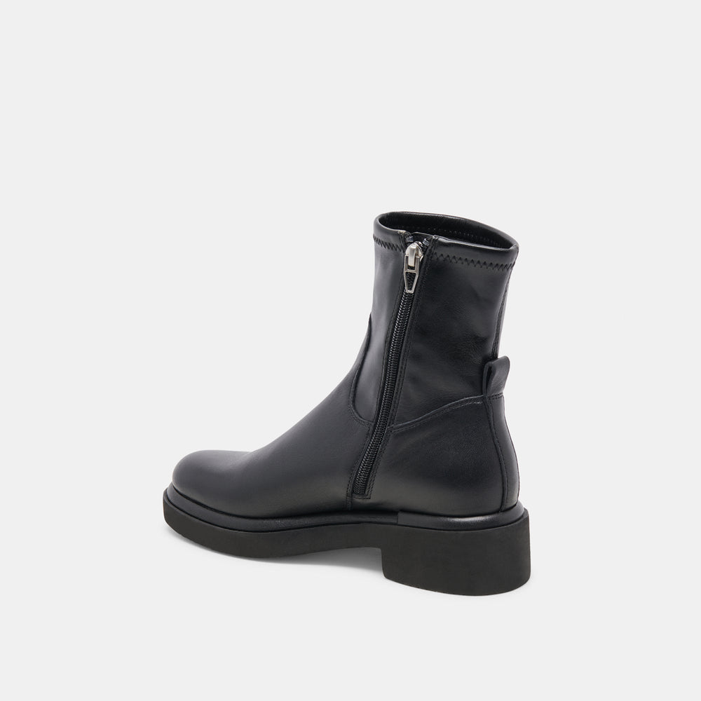 Simaya H2O Wide Black Leather Boots / Dolce Vita