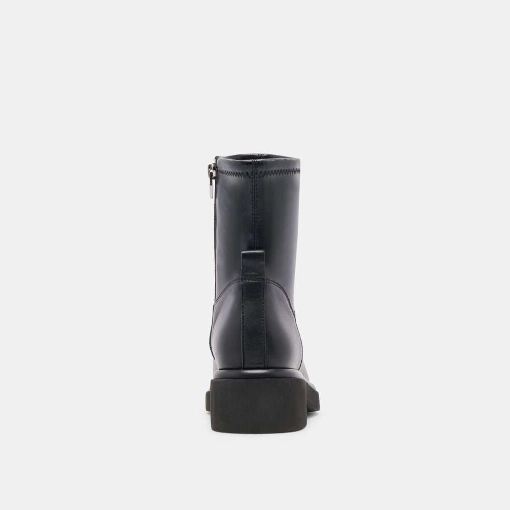 Simaya H2O Wide Black Leather Boots / Dolce Vita