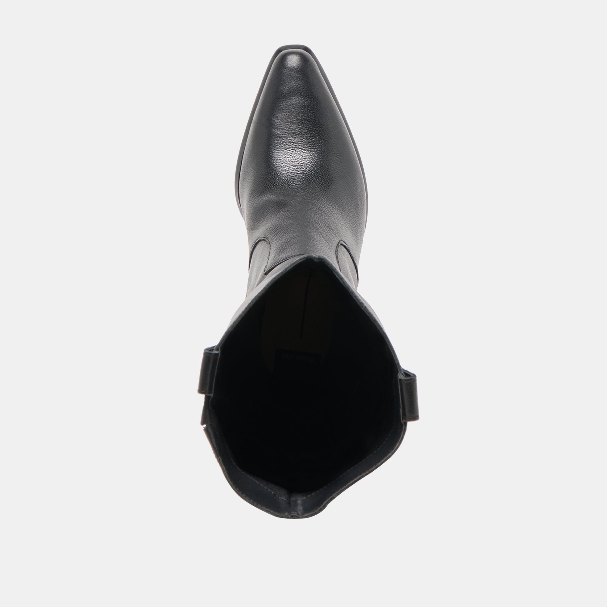 Vern Black Leather Wide Calf Boots / Dolce Vita