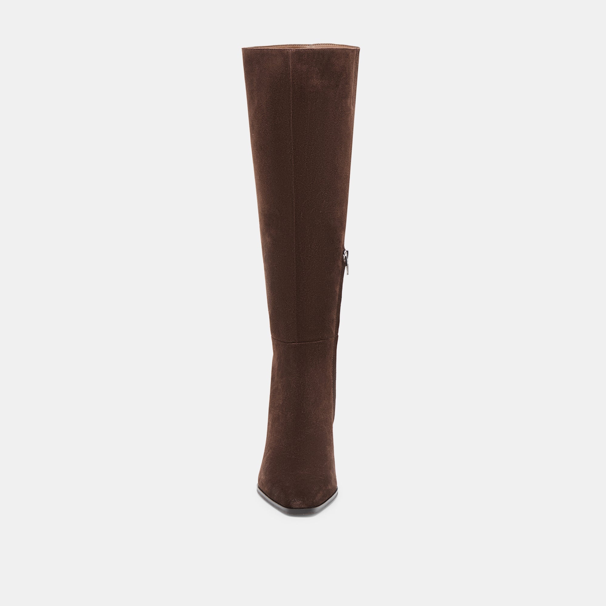 Emmi Dk Brown Suede Wide Calf Boots / Dolce Vita