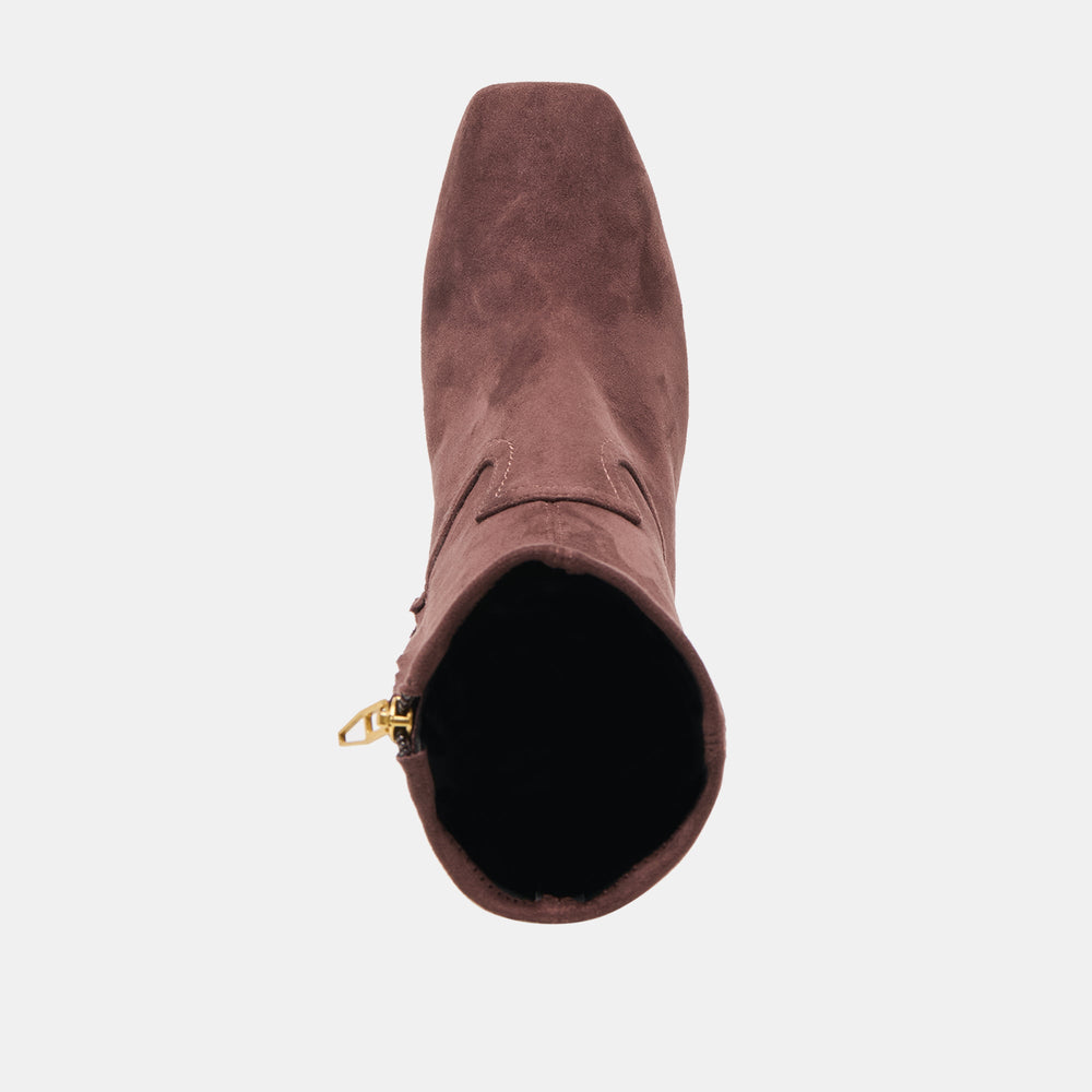 Roan Mahogany Stella Suede Boots / Dolce Vita