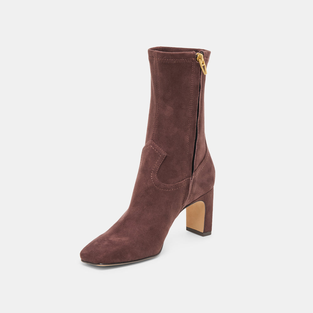 Roan Mahogany Stella Suede Boots / Dolce Vita
