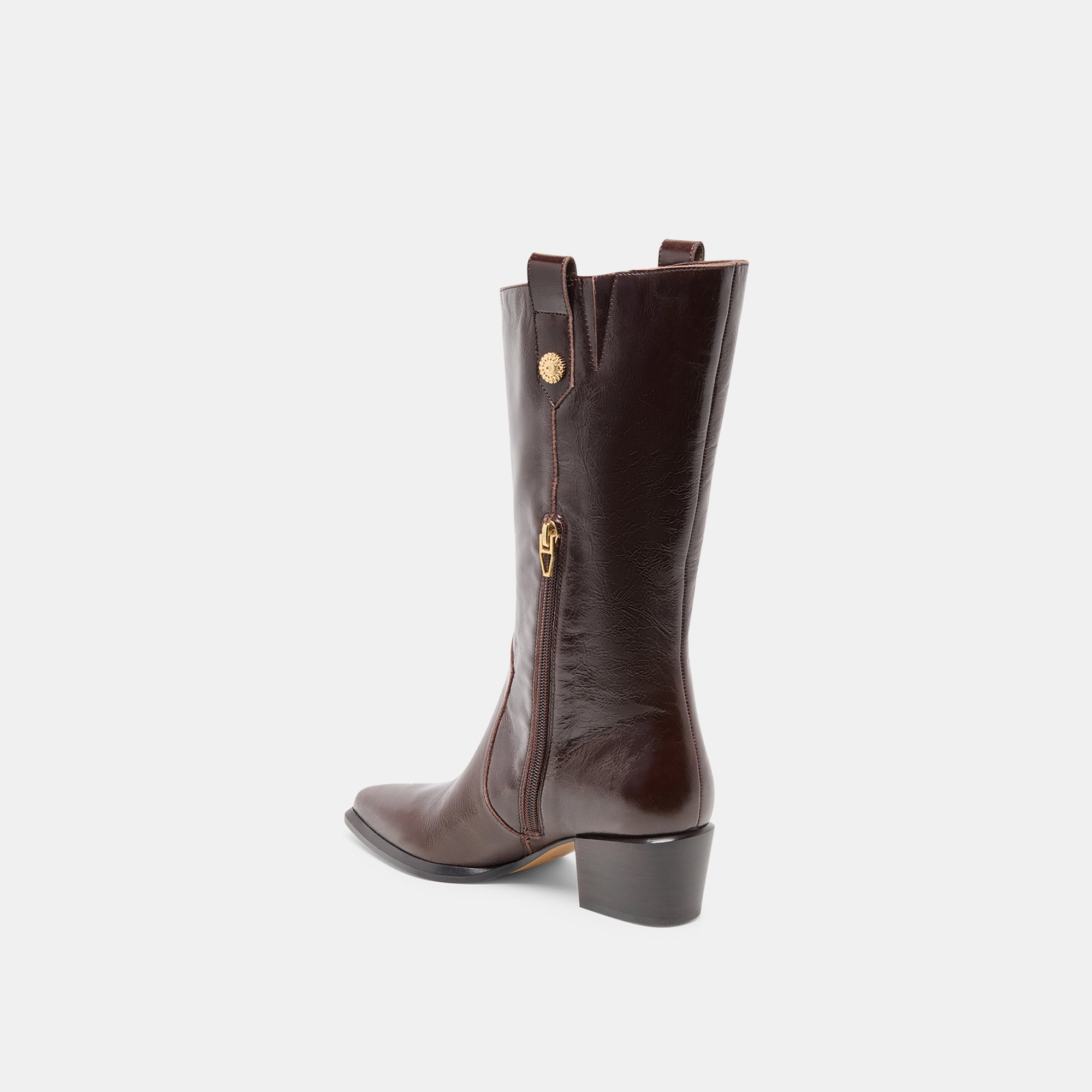 Vern Chocolate Leather Boots / Dolce Vita