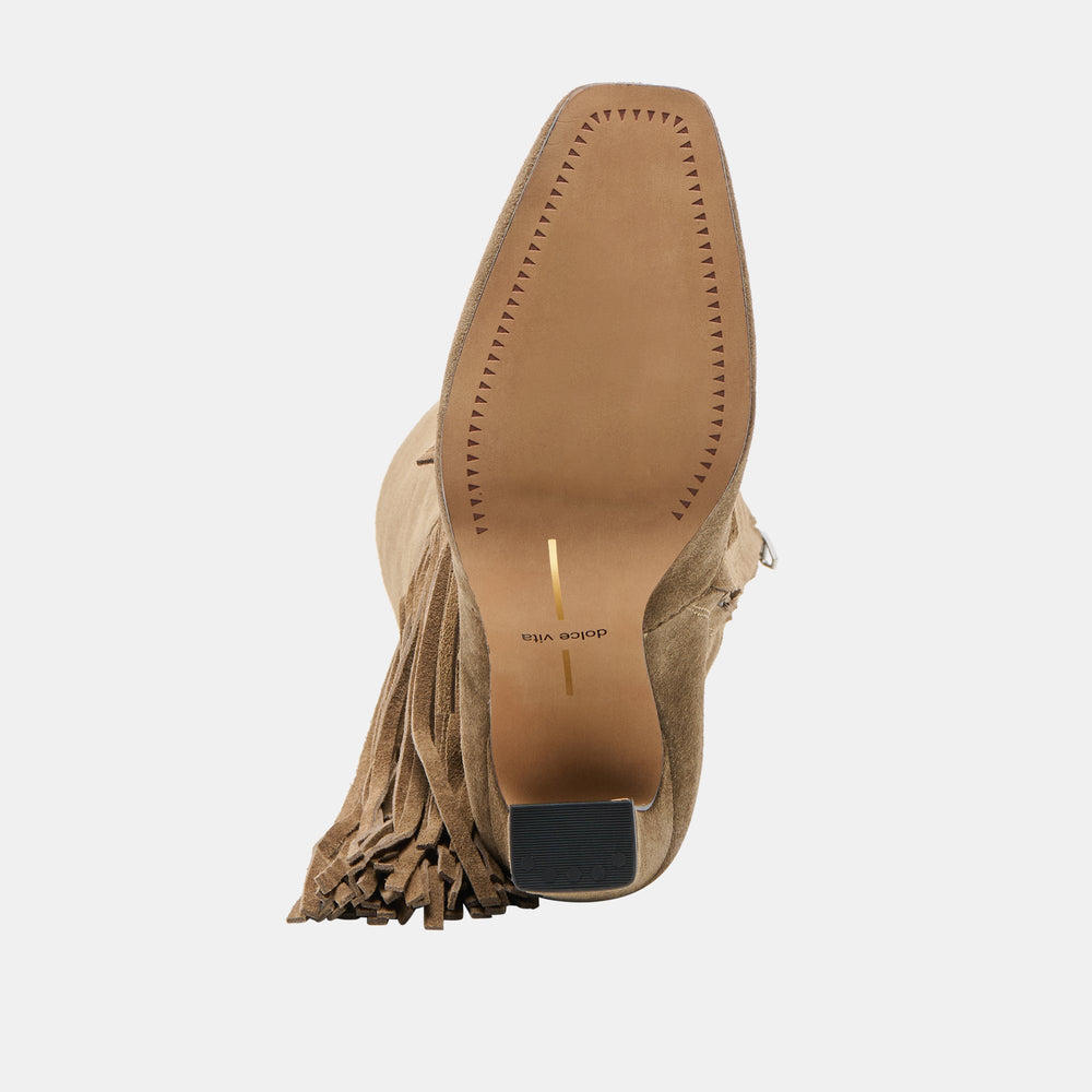 Giano Olive Suede Boots / Dolce Vita